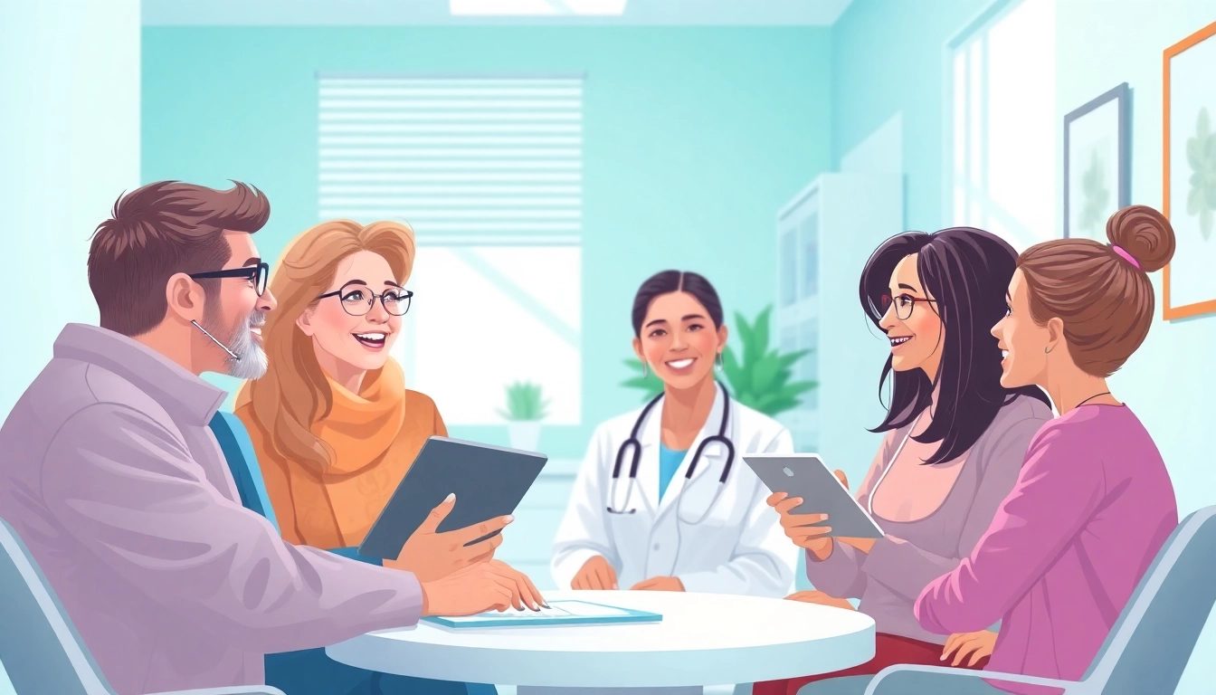 Best health insurance options for families in a bright, modern office with an agent