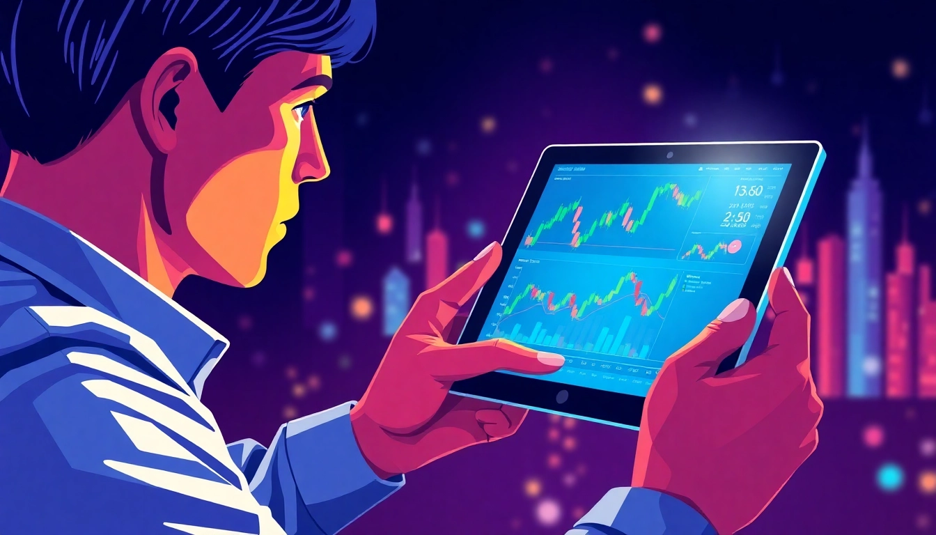 Cryptocurrency Investment Guide professional analyzing digital currency charts on tablet for